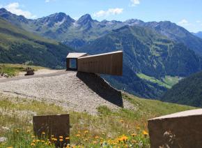 Observation platform Timmelsjoch High Alpine Road Observation platform Timmelsjoch High Alpine Road